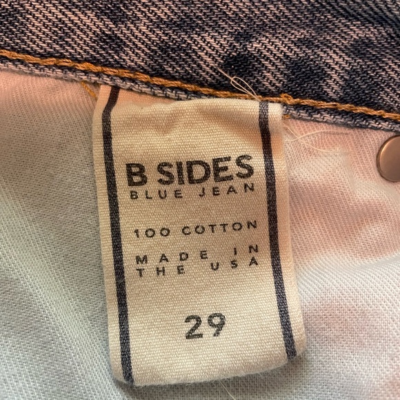 B SIDES Marcel Straight Leg Patched Jeans 29 - Picture 6 of 7